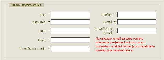 Rejestracja użytkowników Rejestracja użytkowników W ramach Statystycznej Aplikacji Centralnej udostępniony został mechanizm, pozwalający na zarejestrowanie nowych użytkowników z urzędów gminy,