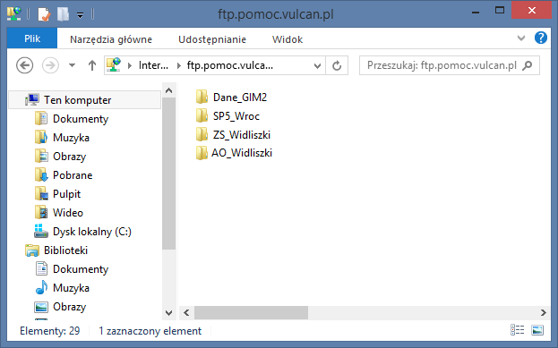 migracji do programu MOL NET+? 6/6 5. Umieść swój folder z danymi w wyświetlonym folderze w standardowy dla Windows sposób, np. korzystając z funkcji Kopiuj i Wklej.