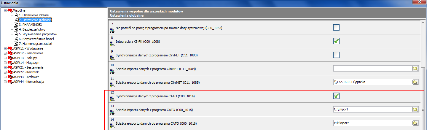 Ścieżka importu danych z programu Cato ścieżka określająca katalog, z którego importowane będą pliki zużycia wygenerowane przez program CATO.