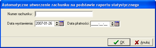 W oknie Lista szablonów rachunków wyświetlana jest lista szablonów rachunków refundacyjnych. Pozycje szablonu mogą być przeglądane... oraz na ich podstawie tworzone są rachunki refundacyjne (REF).