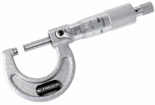mechaniczne narzędzia pomiarowe 807C mikrometr zewnętrzny z przedłużaczem 1/100 mm nf en iso 3611, iso 3611, din 863 Dokładność: 1/100 0,01 mm. Zakres odczytu od 0 do 150 mm. Rozdzielczość: 0,01 mm.