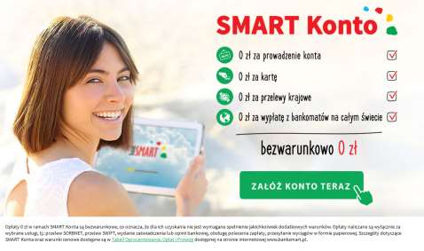 3. Link do rejestracji konta Bank Smart - Konto osobiste KLIKNIJ TUTAJ Konto Direct 0 PLN za prowadzenie Konta.