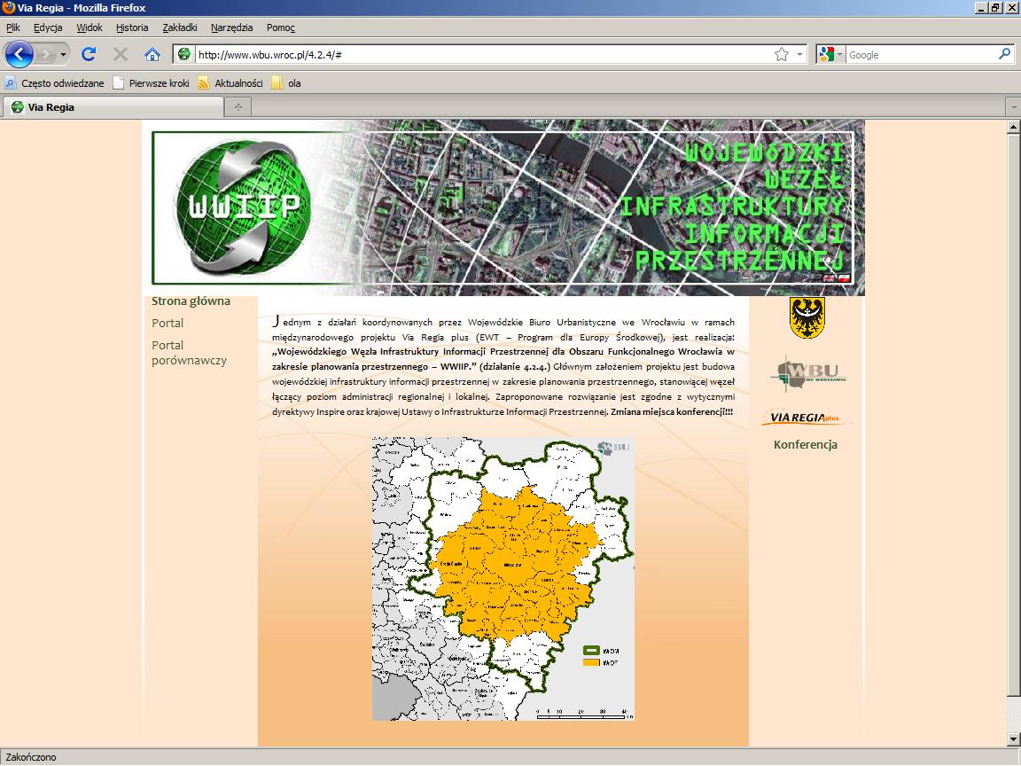 WP 4 Wojewódzki Węzeł Infrastruktury Informacji Przestrzennej W Zakresie Planowania