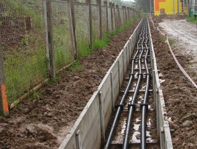 Realizacje linie kablowe Budowa jednej z pierwszych w Polsce linii kablowych w technologii tzw.