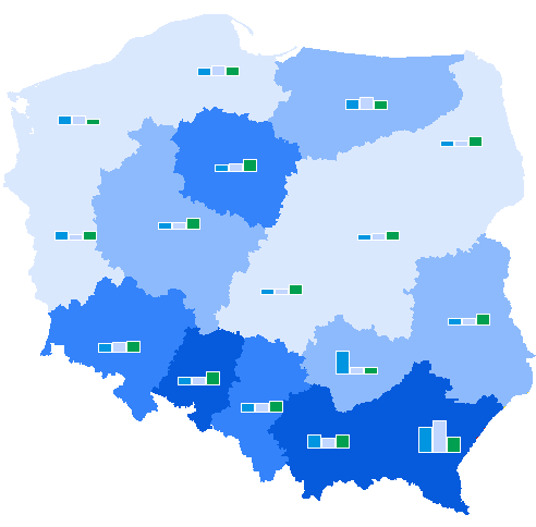 Rozdział 9 Organizacje, wspólnoty i instytucje społeczne Kościoła katolickiego: potencjał i specyfika kościelnego trzeciego sektora w Polsce Tabela 9.2.