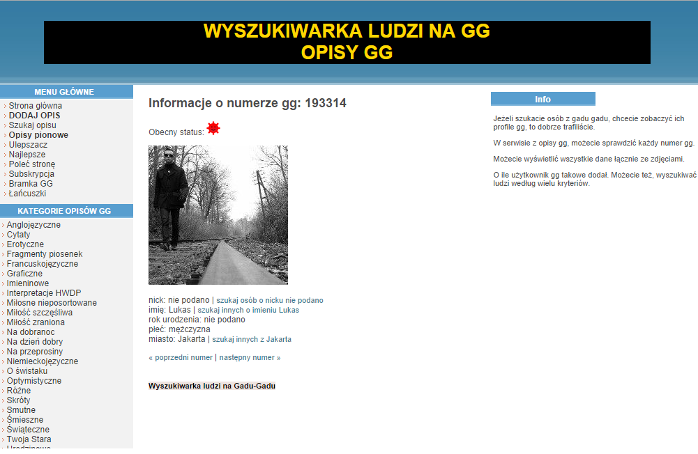 Stalking czy trolling? Zakładając lipne konto na tamtym forum mamy dostęp do profili wszystkich użytkowników.