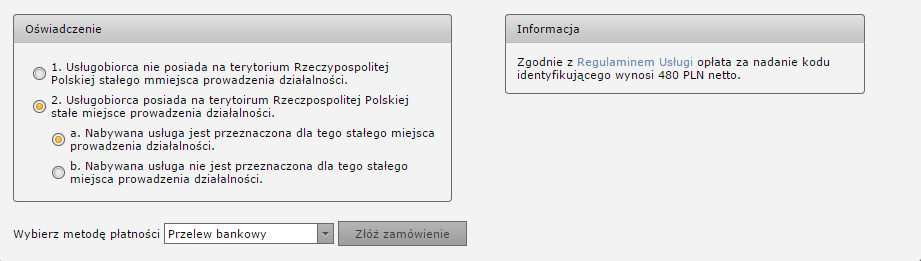 Jeśli wszystkie aplikacje o kod pre-lei zostały już wysłane, przejdź do zakładki Koszyk w celu kontynuacji procesu.