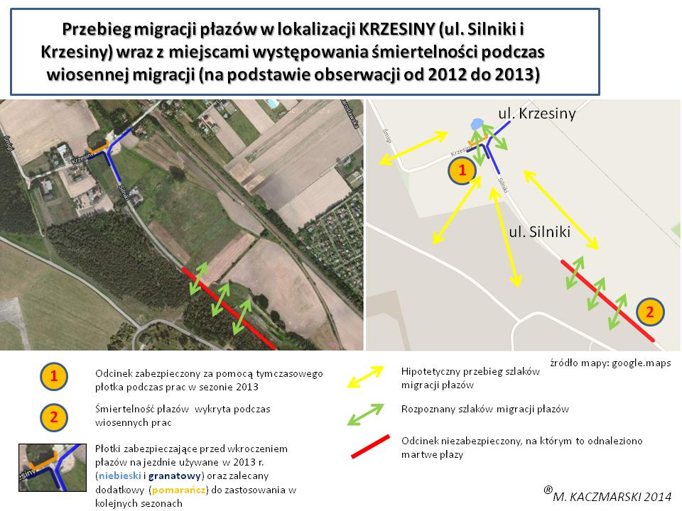 dotyczy w głównej mierze okresu wiosennego migracji płazów (15 marca 30 kwietnia).