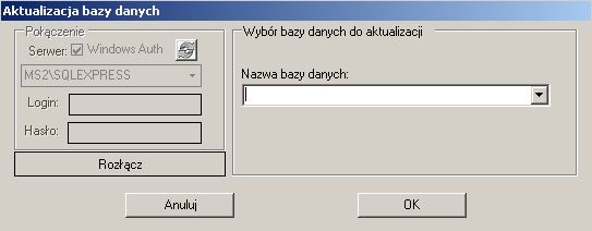 8. Następnie program instalacyjny poprosi o dokonanie konfiguracji połączenia z bazą danych.