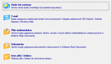 24 9. Na stronie podsumowania przejrzyj wszystkie parametry operacji i dokonaj ich modyfikacji, jeżeli jest to konieczne. Następnie kliknij przycisk Dalej, aby rozpocząć proces tworzenia obrazu.