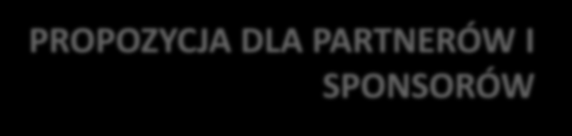 PROPOZYCJA DLA PARTNERÓW I SPONSORÓW List przewodni Serdecznie zapraszam do współpracy przy organizacji trzeciej edycji Narodowego Dnia Sportu, która odbędzie się 3 października 2015 roku.