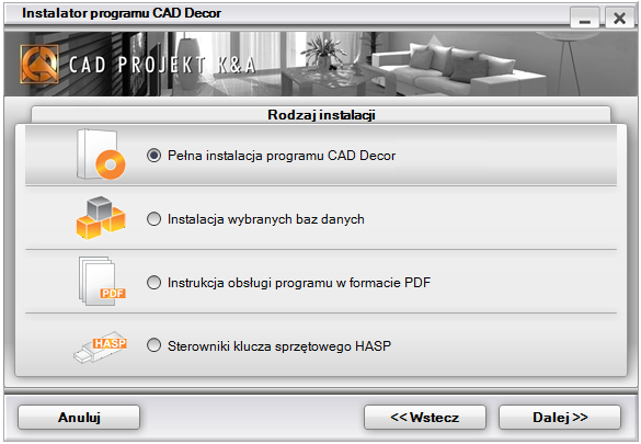 Po zapoznaniu się z treścią, umowy licencyjnej, aby móc kontynuować instalację, należy zaakceptować jej warunki w lewym dolnym rogu okna, a następnie ponownie kliknąć przycisk Dalej >>.