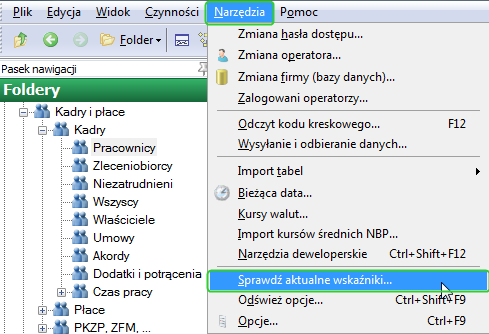 2.2.3 Aktualizacja wskaźników Wskaźniki są na bieżąco aktualizowane w programie enova, w kolejnych wersjach programu.