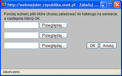 obserwować wpisując w przeglądarce adres własnej strony WWW.