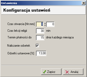 Konfiguracja programu Z głównego menu wybieramy Administracja