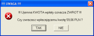 5.5.2. Zwrot nadpłaty z rozliczeniem innych płatności. Po drugie możemy dokonać zwrotu nadpłaty.