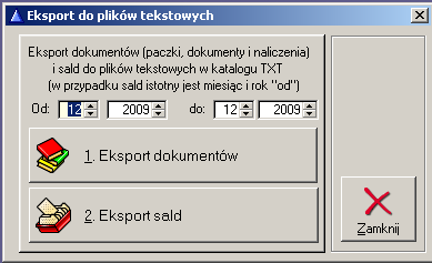 W wyniku zamknięcia roku zostaje ustalone BO na rok kolejny. 10.5.9 Export do txt Rysunek 109. Zamknięcie roku.