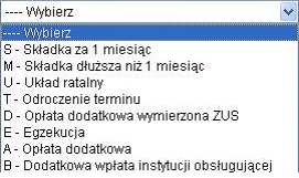 Rachunek do obciążenia numer konta, który zostanie obciążony tą dyspozycją. Domyślnie podpowiadany jest pierwszy rachunek z listy lub wartość Wybierz w zależności od uprawnień użytkownika.