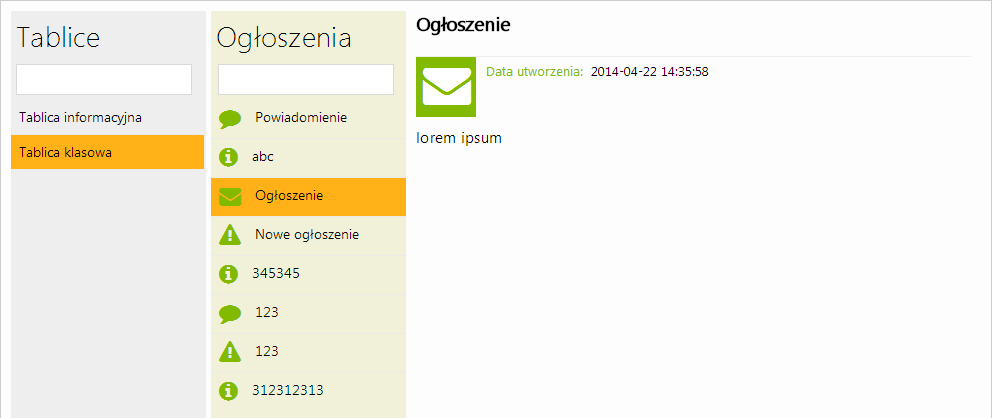 Podręcznik użytkownika PPE Strona 30 z 110 Rysunek 27 Widok okna panelu przeglądania tablic użytkownika 3.4.