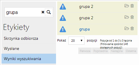 Podręcznik użytkownika PPE Strona 44 z 110 Dla każdej wyświetlonej wiadomości można sprawdzić adresatów i datę odczytania przez niech wiadomości wybierając sekcję Lista adresatów.