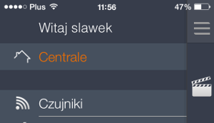 4. Kategoria Nawigacja W celu wywołania Menu Głównego aplikacji należy dotknąć symbolu menu w lewym górnym rogu ekranu.