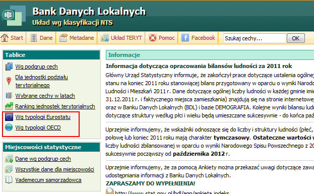 Ponad to będzie mógł sprawdzić czy metodologia badania danej cechy nie uległa zmianom, jak również co kryję się pod badaną zbiorowością.