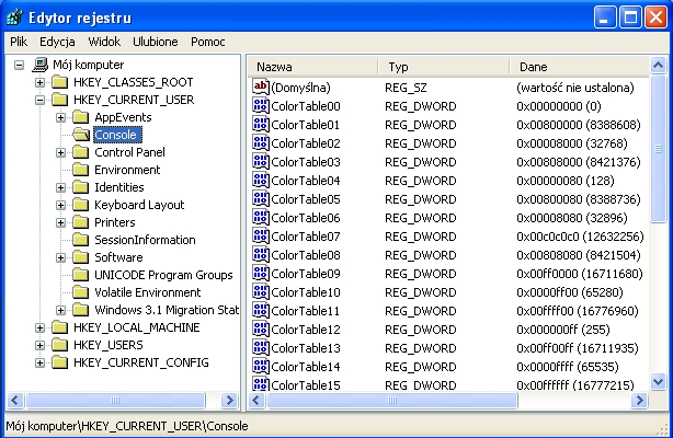 i sieci komputerowe mgr inż. Szymon Wilk Rejestr systemu Windows 1 1. Rejestr systemu Windows Rejestr to zbiór informacji dotyczących systemu, urządzeń i aplikacji.