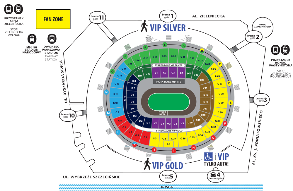Jak wejść na Stadion Narodowy? Wejścia dla kibiców na Stadion Narodowy 18.04.