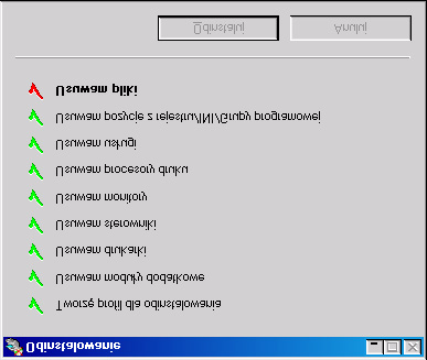 Odinstalowanie sterownika drukarki i sterownika urządzenia USB Ta część opisuje odinstalowanie sterownika drukarki magicolor 2300 DL.