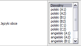 Pozwala na wybranie kilku pozycji poprzez wybór produktu z przytrzymaniem przycisku Shift lub Ctrl.