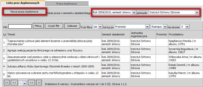 13 [--> NOWE <--] PRACE DYPLOMOWE Dziekanat -> Prace