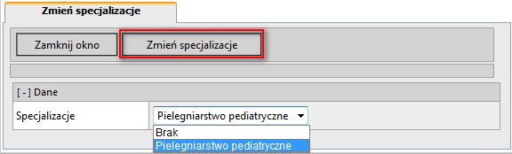 Statusy Po kliknięciu w przycisk [Zmień], otworzy się okno Statusy studenta. Dla dodaj status dostępna jest lista wyboru, zdefiniowanych w Panelu Administracyjnym, statusów przyznawanych studentowi.