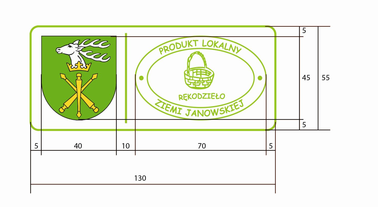 2. Logotyp Produkt Lokalny Ziemi Janowskiej dla Gminy Batorz, Dzwola, Godziszów, Modliborzyce, Potok Wielki i Powiatu Janowskiego Podział logotypów według kategorii Logotypy Produkt Lokalny Ziemi