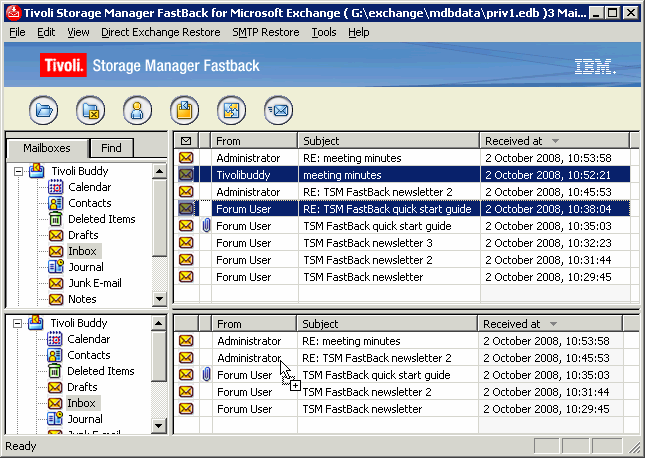 TSM FastBack dla Microsoft Exchange v6.