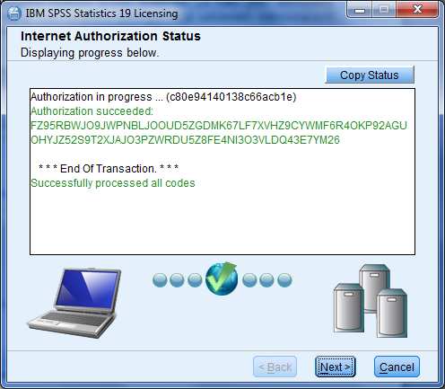 Na zakończenie procesu licencjonowania i instalacji programu wyświetlane jest podsumowanie uzyskanych licencji na poszczególne opcje systemu IBM SPSS.