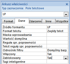 2.2. Zmień pozostałe elementy formularza, aby był podobny do pokazanego niżej rysunku Postępujemy w podobny sposób jak w poprzednim ćwiczeniu.