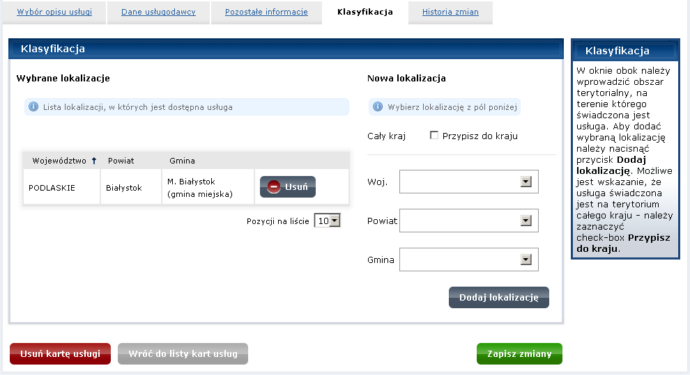 Rysunek 88. Import karty usługi zastąpienie karty danymi z pliku Krok 7.