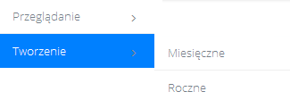 Możliwe jest wybranie zdefiniowanego okresu (Tylko ten miesiąc, Ostatnie 7dni, Ostatnie 30 dni, 1 miesiąc wstecz, 2 miesiące wstecz, 3 miesiące wstecz) lub wskazanie daty samodzielnie (zakres