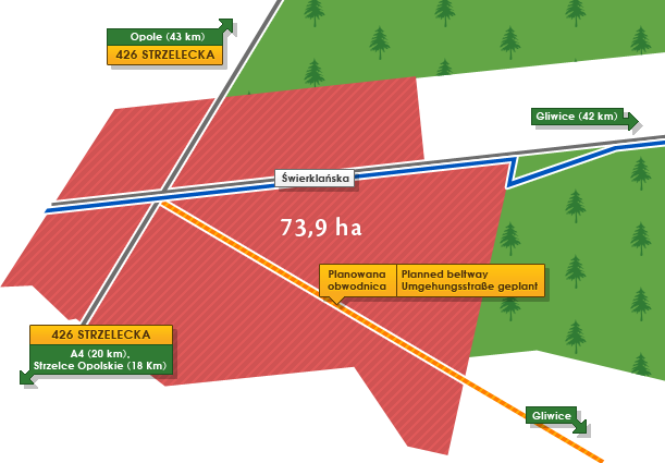 Strefa Aktywności Gospodarczej Zawadzkie Zgodnie z Miejscowym Planem Zagospodarowania Przestrzennego dla Miasta i Gminy Zawadzkie wyznaczono w obrębie miasta Zawadzkie obszar oznaczony jako teren