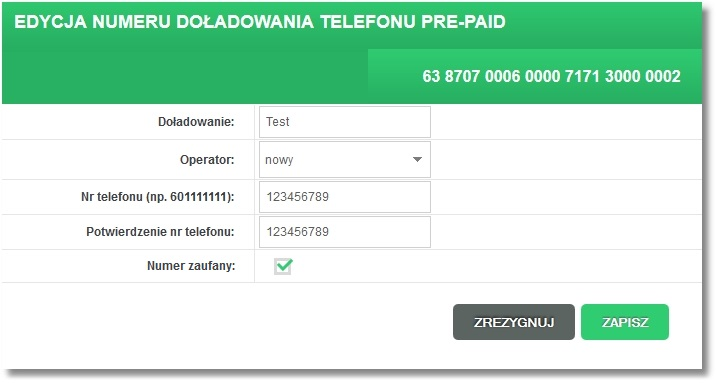 Rozdział 13 Doładowania telef onów Lista prezentuje numery doładowań posortowane alfabetycznie wg nazwy doładowania i zawiera następujące kolumny: nazwę doładowania, nazwę operatora GSM, numer