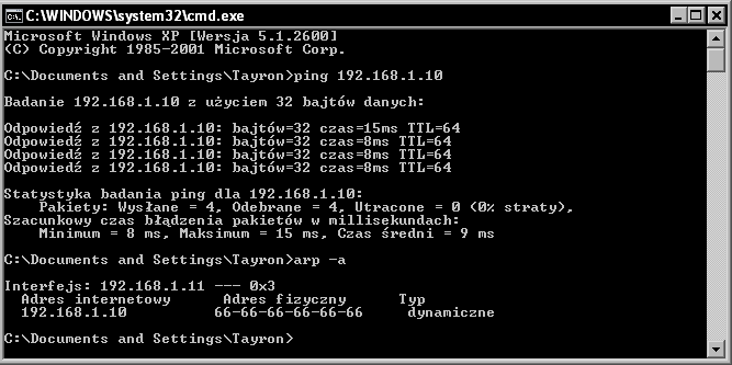 MAC : 66.66.66.66.66.66 Zgodnie z wartością IP RTL8019AS ustawiamy IP naszego komputera 192.168.1.X(X= np 11). Maskę podsieci definiujemy domyślnie czyli : 255.255.255.0 Pozostaje nam protokół HTML.