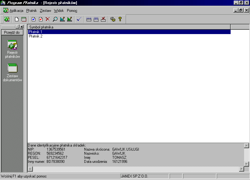 5 Początki grudzień 1998 pierwsze wydanie Grudzień 1998 ZUS wydaje pierwszą wersję Programu Płatnika. Program Płatnika 1.01.