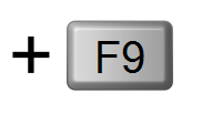 Shift + + F9 Plan sytuacyjny + F10 Schemat (rozwinięcie) + F11 Profil podłużny + F12 (nieużywane) rezerwacja Struktura Alt + + F9 (nieużywane) rezerwacja + F10 Lista projektów + F11 Lista profili +