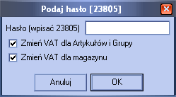 WAŻNE!!!Przed zmianą stawek VAT zamykamy wszystkie otwarte rachunki w programie nextpos i zamykamy dobę sprzedażową Rys.