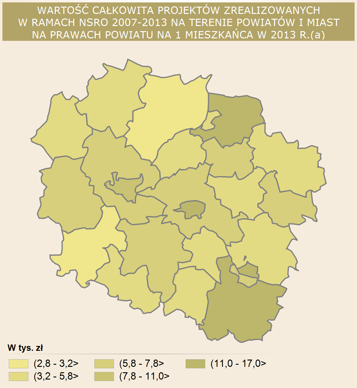 MAPY (a) Dane szacunkowe; miejsce realizacji projektu zgodnie z umową o dofinansowanie; dane dotyczą podpisanych umów o dofinansowanie; bez środków Programu Operacyjnego