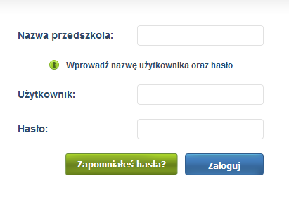 Uruchomienie systemu Aby uruchomić Panel rodzica w systemie iprzedszkole należy wykonać następujące czynności: - posługując się klawiaturą lub myszką należy uruchomić przeglądarkę internetową - w