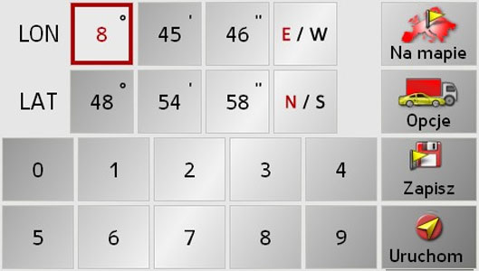 odcinka. 6078 Przycisk Uruchom > W menu planowania tras naciśnij przycisk Uruchom. Zostaną ponownie wyświetlone opcje trasy. > Aby rozpocząć nawigację, naciśnij ponownie przycisk.
