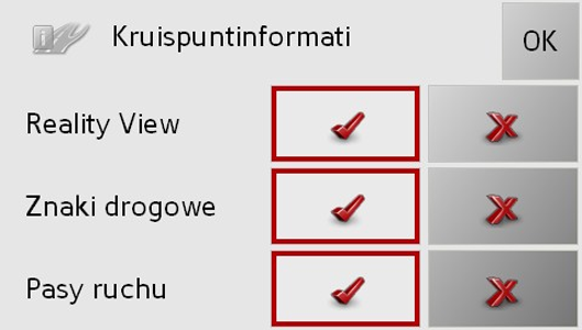 > Ustawienia potwierdź przyciskiem OK.