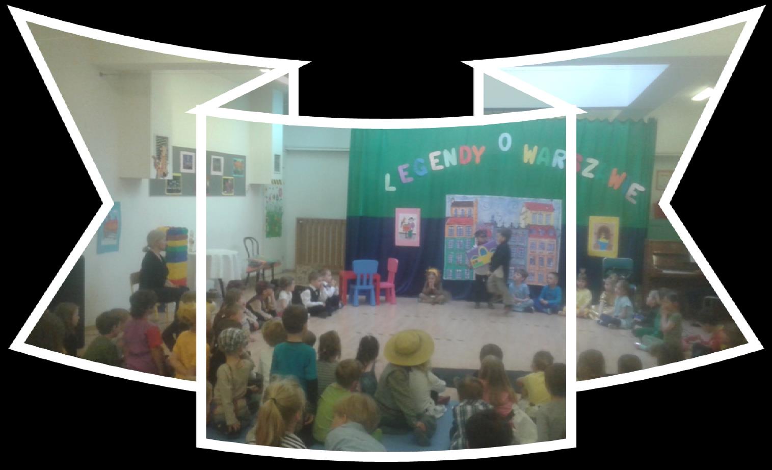 NA KONIEC W naszym przedszkolu odbył się Dzielnicowy konkurs mini teatrzyków pt.: Legendy o Warszawie. Wzięły w nim udział 4 Wilanowskie przedszkola publiczne.