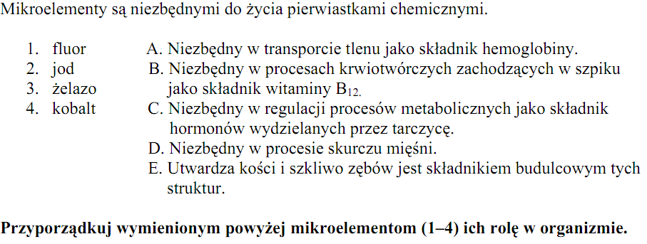 Zadanie 88 (2pkt) Zadanie 89. (2 pkt) Zadanie 90. (1 pkt) Poniżej przedstawiono cztery informacje dotyczące witamin. 1.